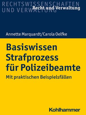 cover image of Basiswissen Strafprozess für Polizeibeamte